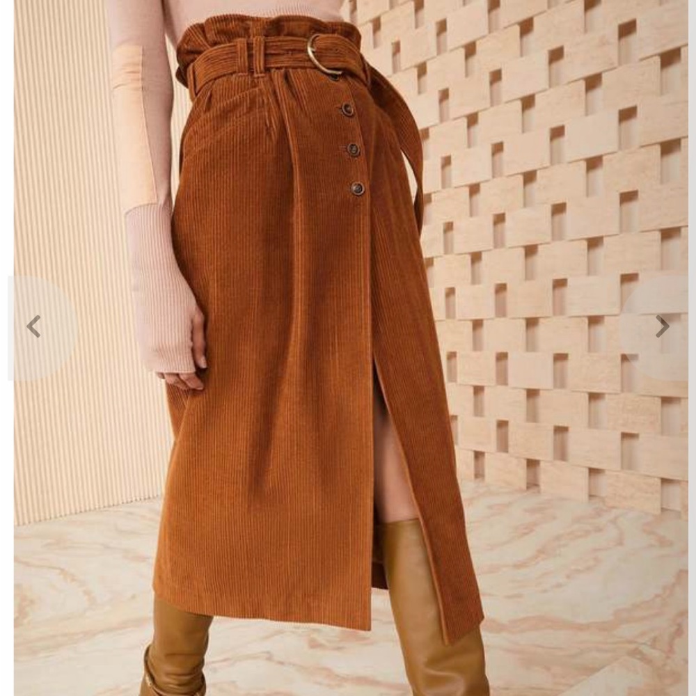 NWT Ulla Johnson Sonia Skirt in Umber Sz 4